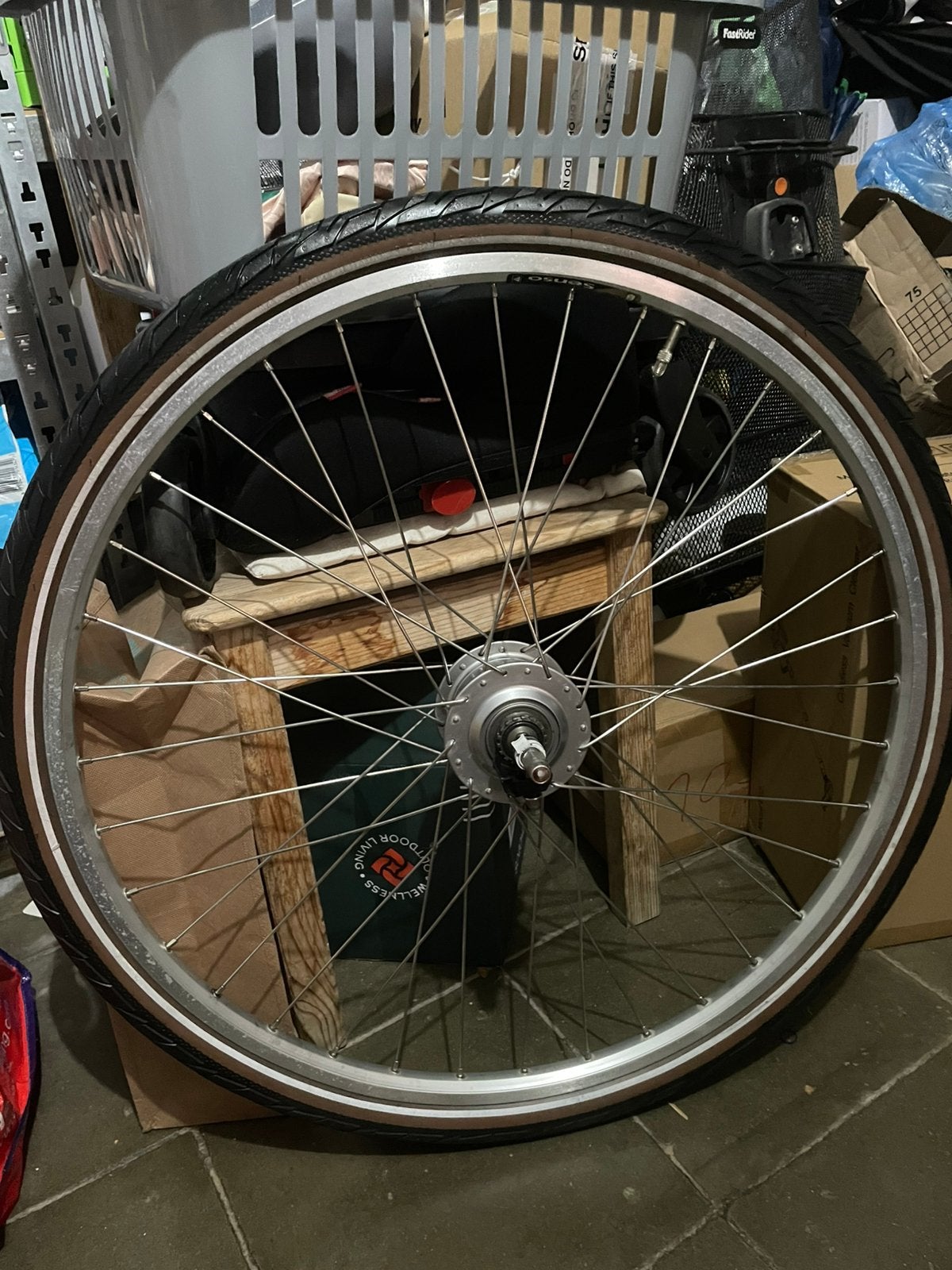 Electric fiets achter wiel Shimano Nexus 8 prima staat💯👌, Fietsen en Brommers, Fietsonderdelen, Ophalen, Zo goed als nieuw, Wiel