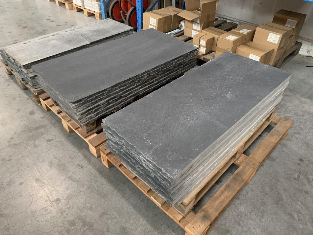 Partij natuursteen terrastegels (XL) - antraciet leisteen, Ophalen, Nieuw, Terrastegels, Natuursteen