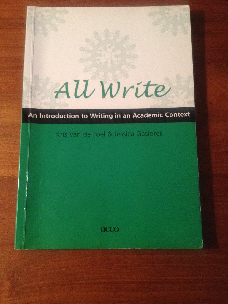 Acco All Write - Kris Van De Poel en Jessica Gasiorek, Enlèvement ou Envoi, Utilisé