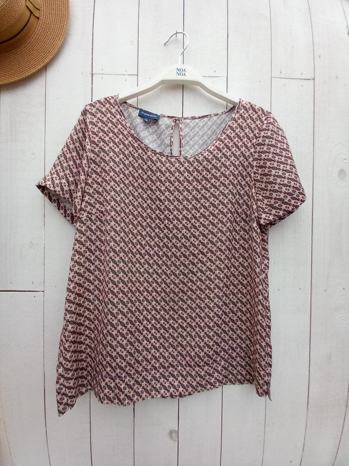 Blouse Terre Bleue, maat 38, Maat 38/40 (M), Terre Bleue, Beige, Ophalen of Verzenden