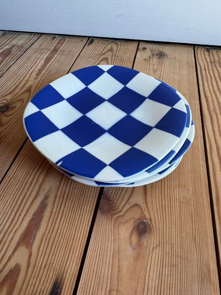 5 borden boch damier, Antiek en Kunst, Ophalen of Verzenden