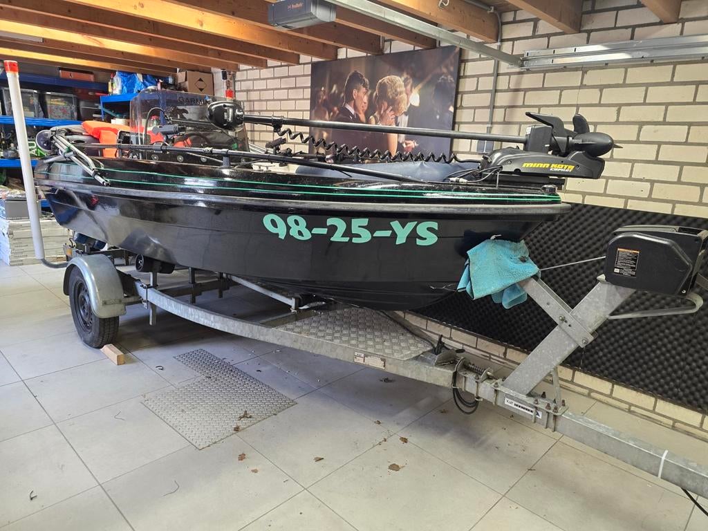 Terhi 4100 met Mariner 30pk en complete uitrusting visboot, Watersport en Boten, Vis- en Consoleboten, Gebruikt, Benzine, 10 tot 30 pk