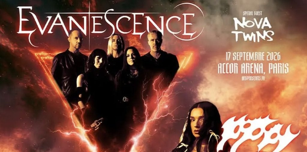 Places de concert EVANESCENCE - Accor Arena - 17/09/2026