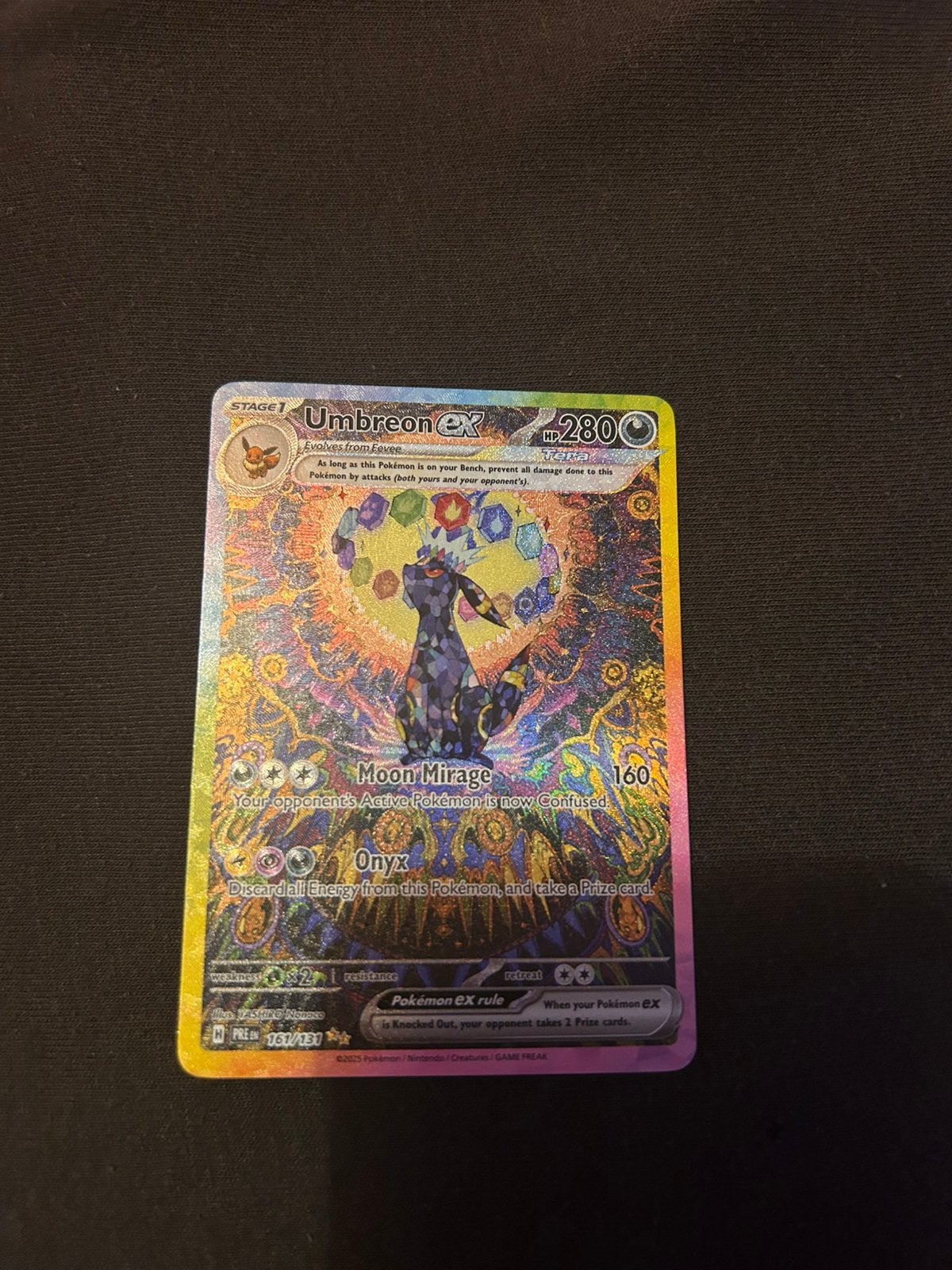 Umbreon ex (PRE 161), Enlèvement, Comme neuf