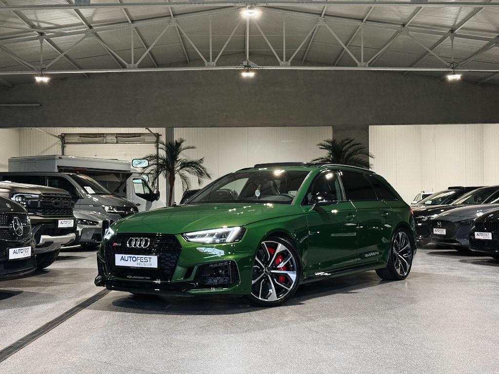 Audi RS4 Avant Quattro Sonoma Green - Garantie, Auto's, Audi, Automaat, Testrit aan huis, https://public.car-pass.be/vhr/e369f337-e414-4dba-85fa-7fc1404992be