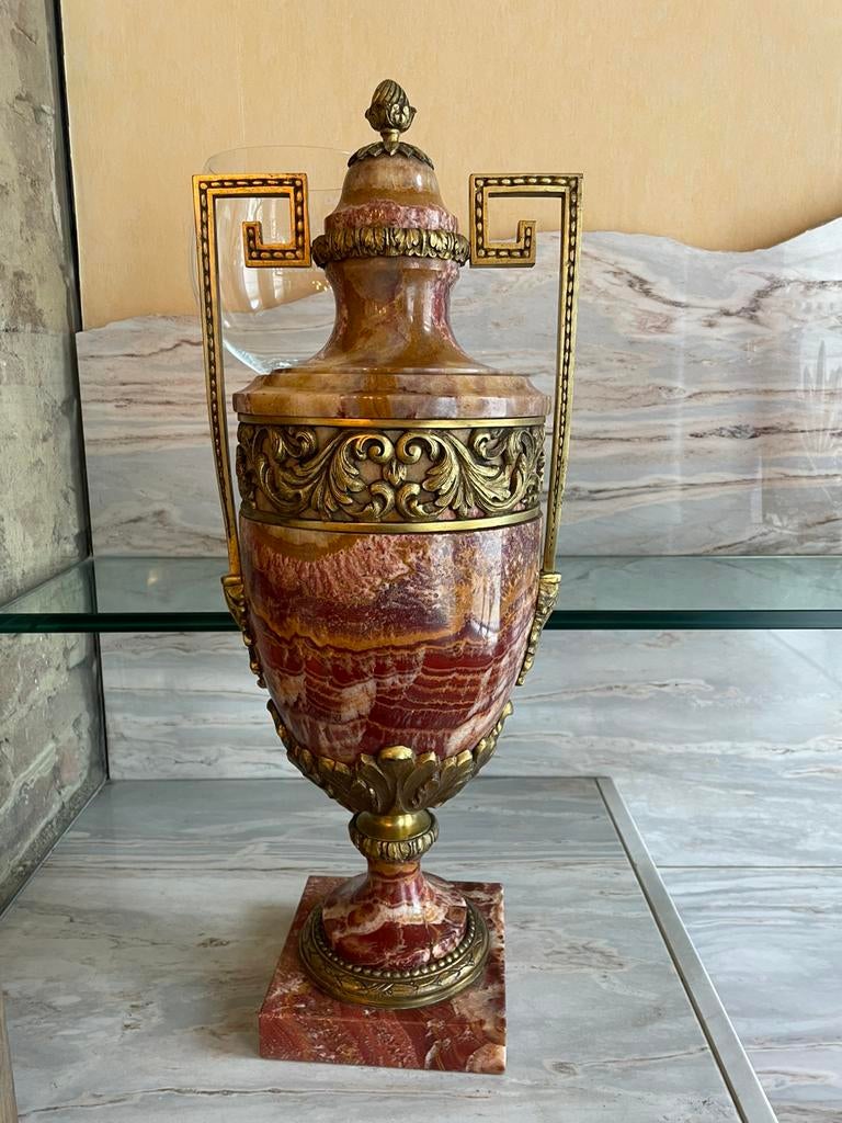 Paar antieke Franse marmeren cassolette, Ophalen