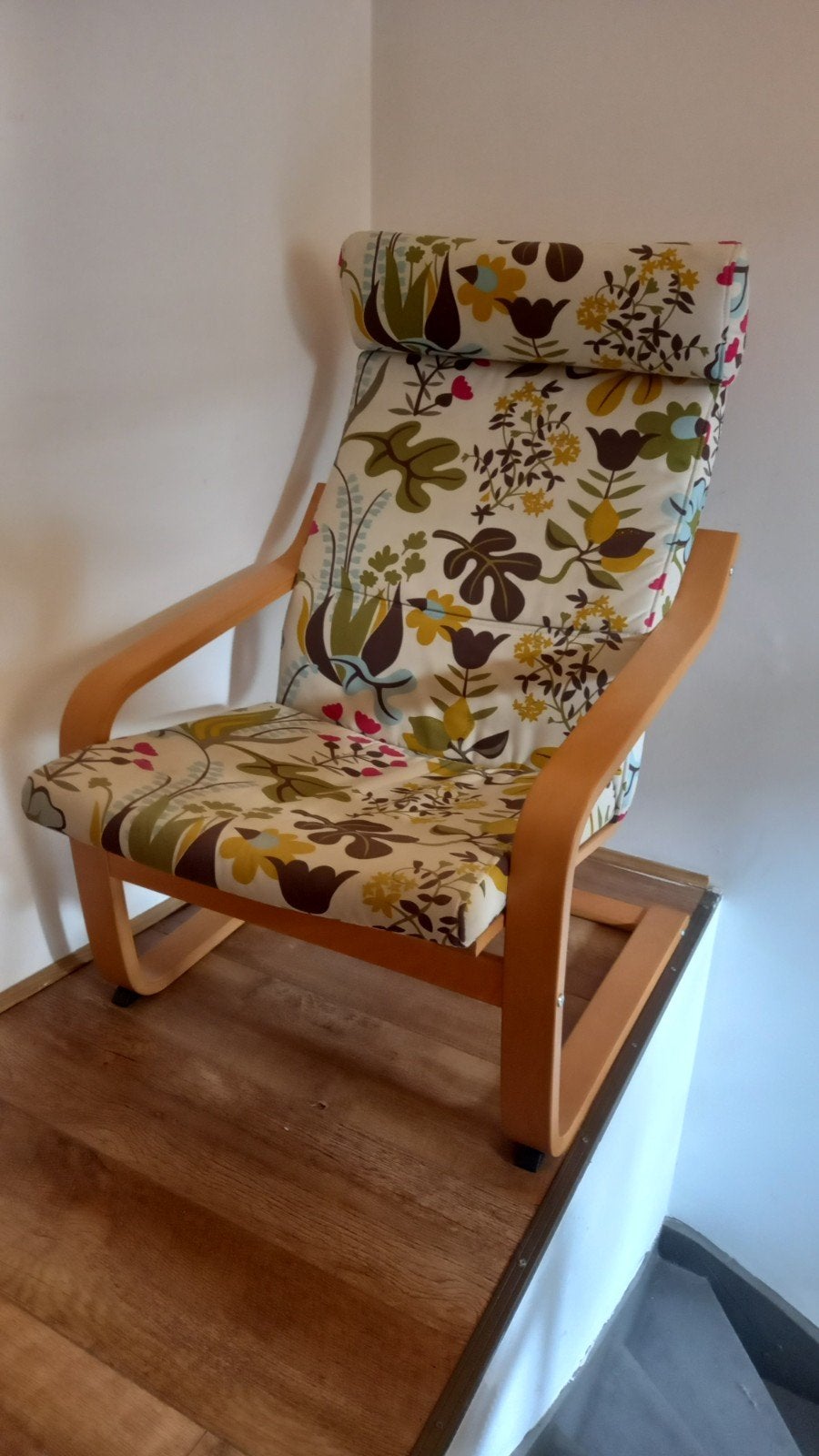 fauteuil Poang Ikea, Maison & Meubles, Fauteuils, Enlèvement, Comme neuf, Fleuri