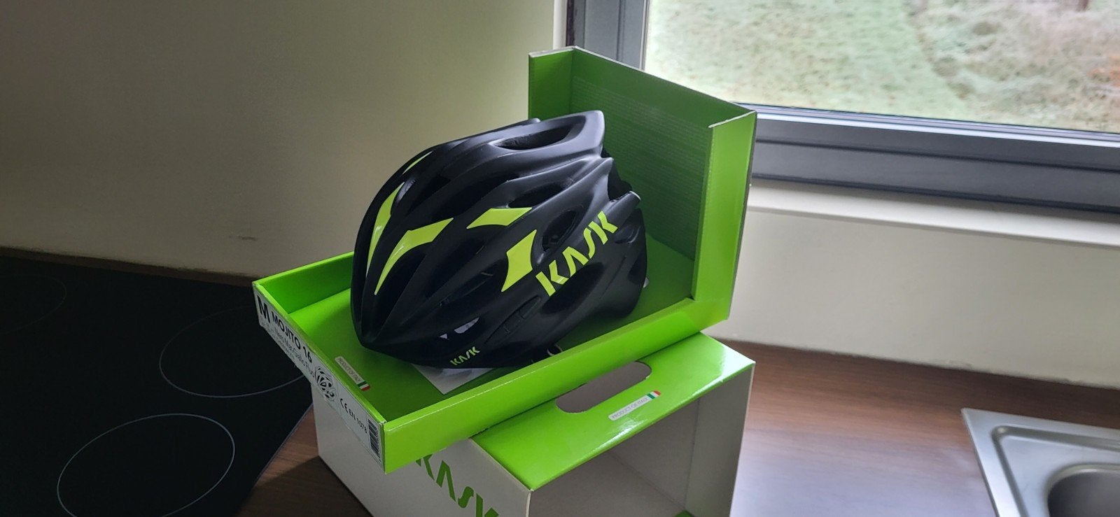 Casque Vtt/Route Marque Kash Carbone, Vélos & Vélomoteurs, Enlèvement, M