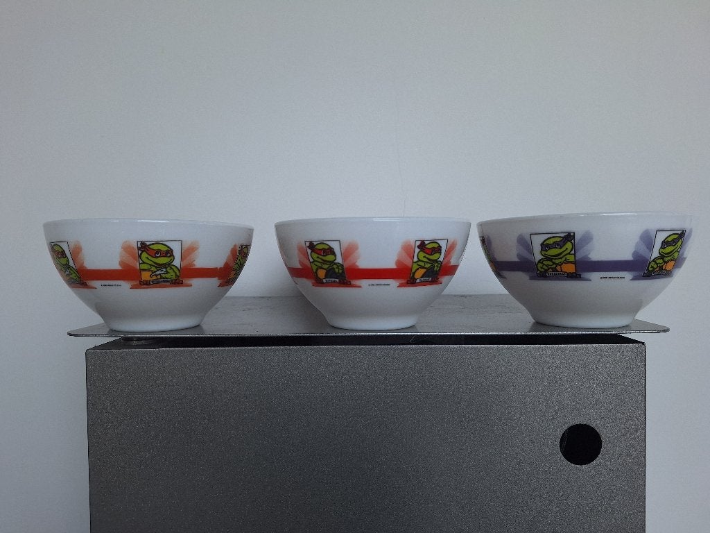 Arcopal France ninja turtles 1991 kom, Collections, Porcelaine, Cristal & Couverts, Comme neuf, Tasse et/ou soucoupe, Porcelaine