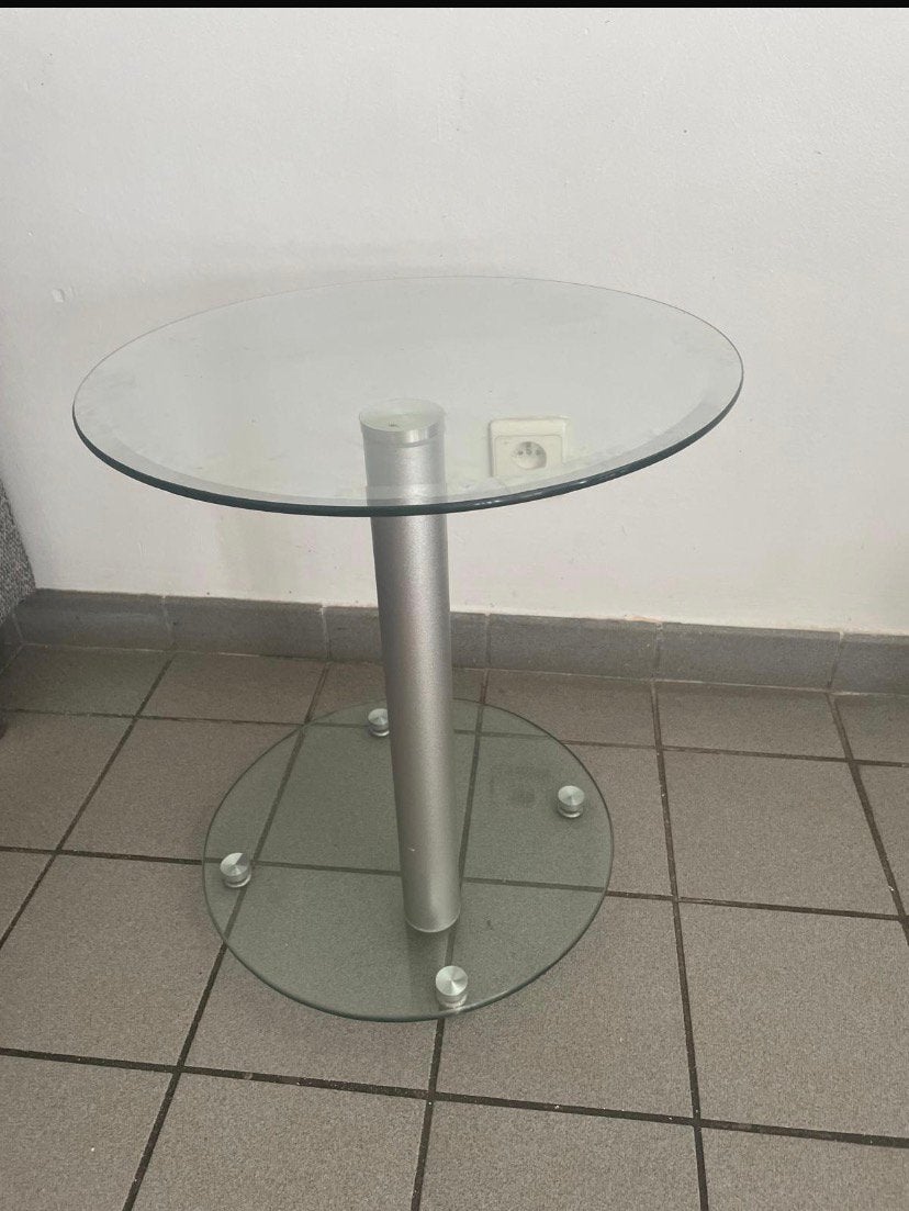 Glas tafeltje, Ophalen, Zo goed als nieuw, Glas