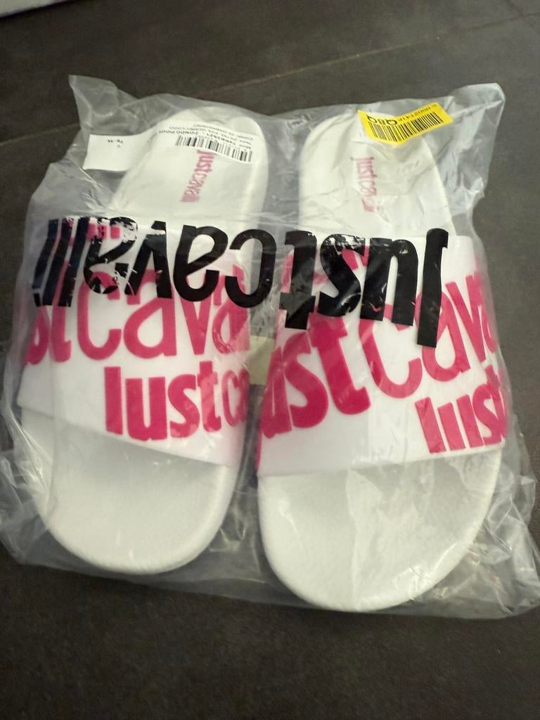 Just cavalli dames badslippers, Enlèvement, Comme neuf, Blanc
