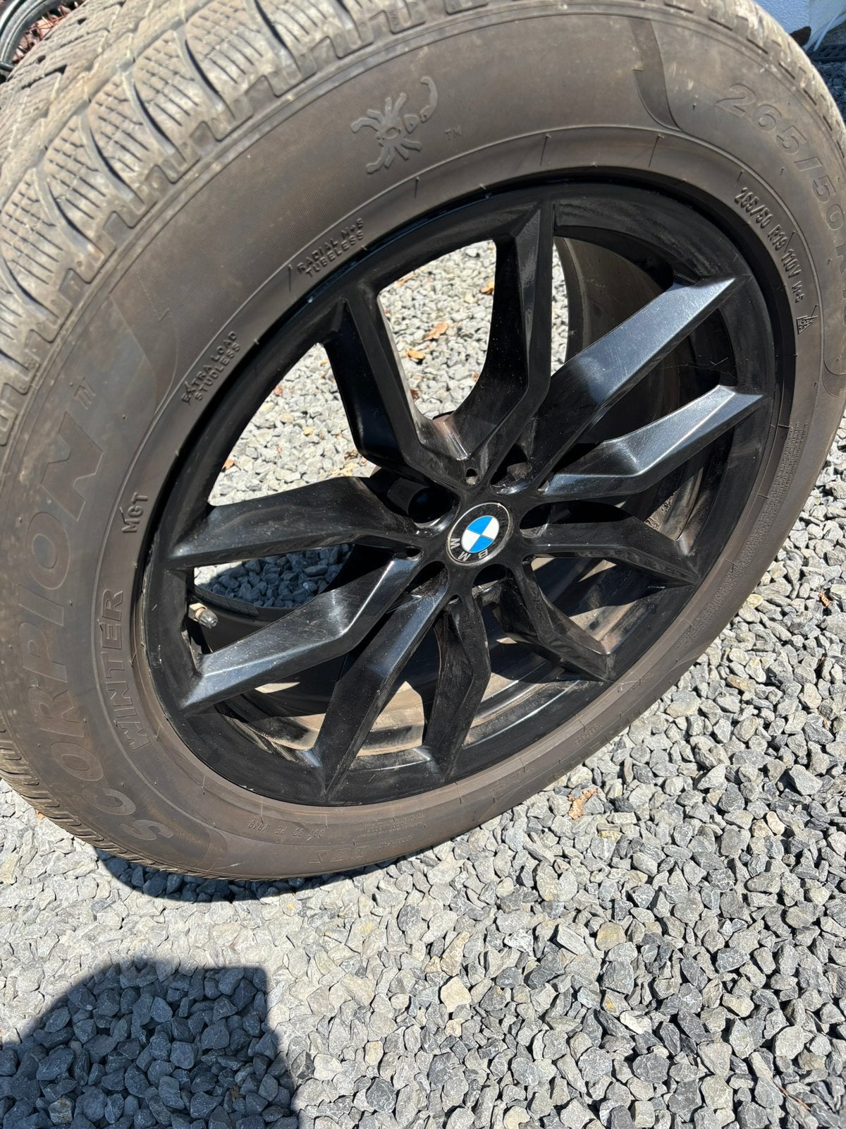 BMW 19 inch velgen zwart X5 X6 type 734, Gebruikt, Banden en Velgen, Winterbanden, Terreinwagen
