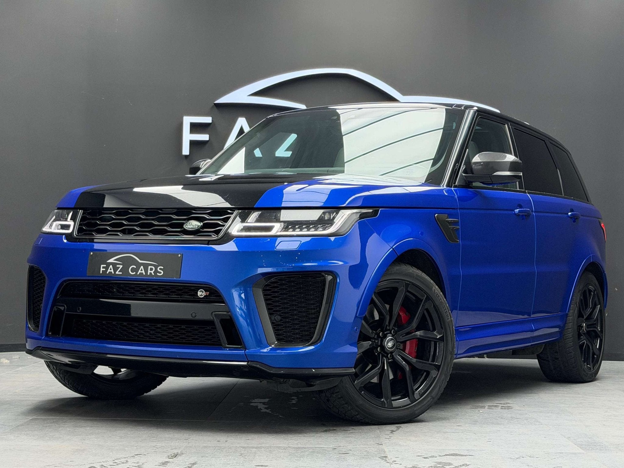 Land Rover Range Rover Sport 5.0 V8 P575 SC SVR * FULL OPTIO, Automaat, Blauw, Leder, Bedrijf