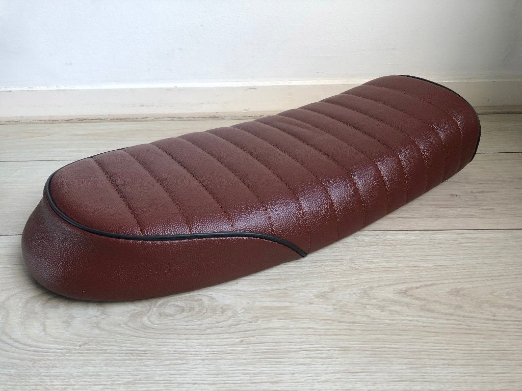 Zadel caferacer bobber scrambler zelfbouw bekleed bruin, Enlèvement ou Envoi