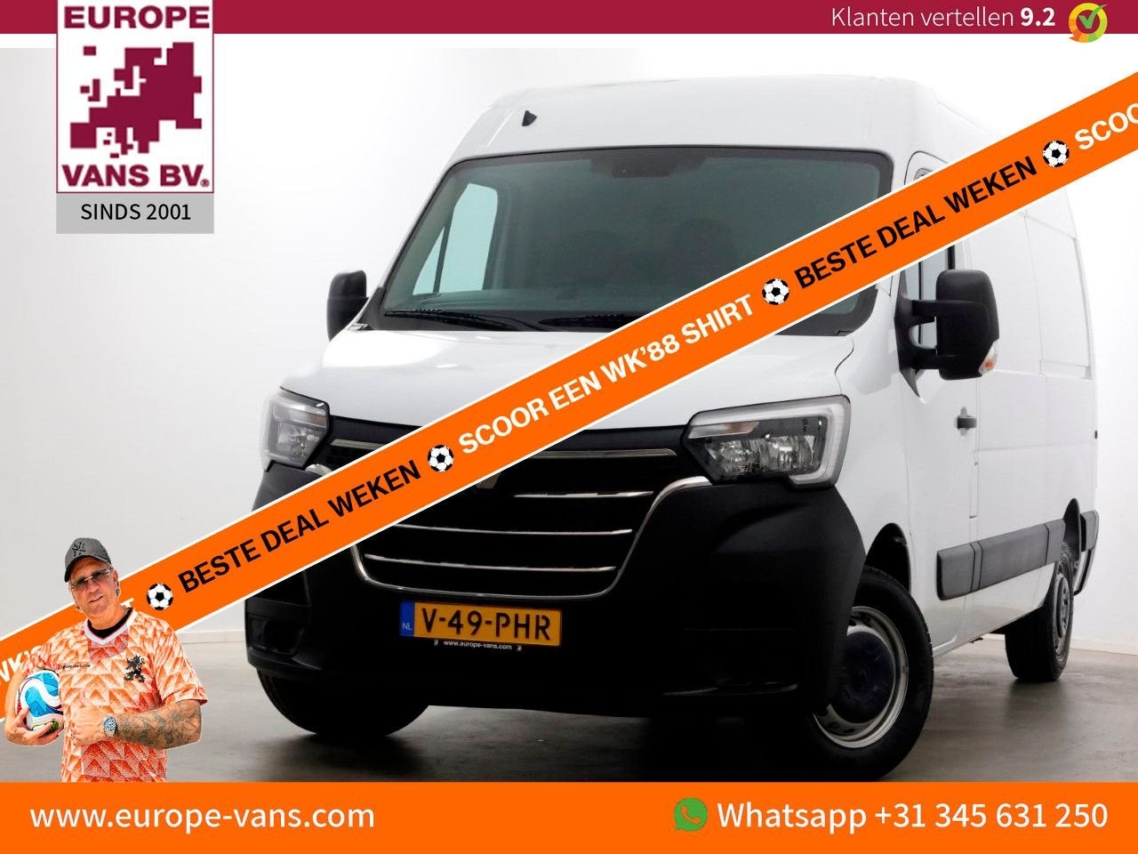 Renault Master T35 2.3 dCi 135pk L2H2 Comfort Airco/Navi NIE, Auto's, 241 g/km, Renault, Wit, Bedrijf