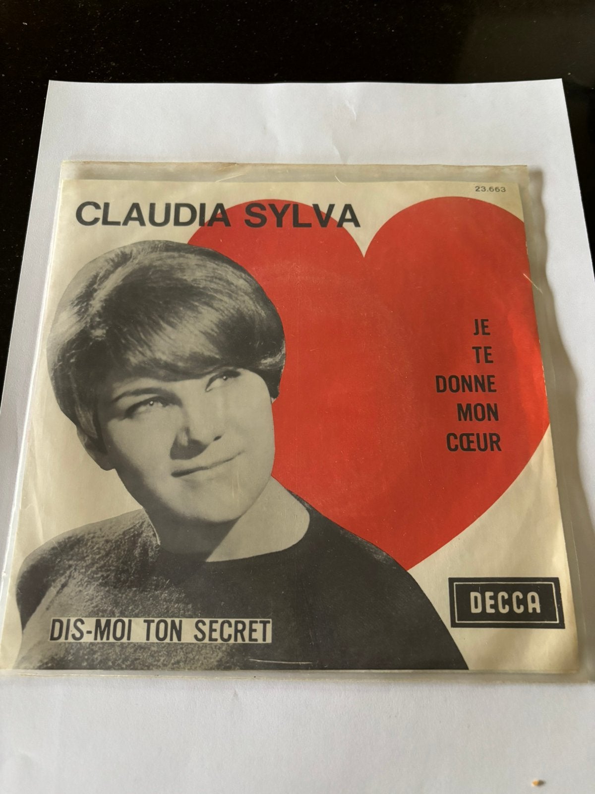 Claudia Sylva-Je te donne mon coeur+uniek vel promotiezegels, Ophalen of Verzenden, Gebruikt, 7 inch