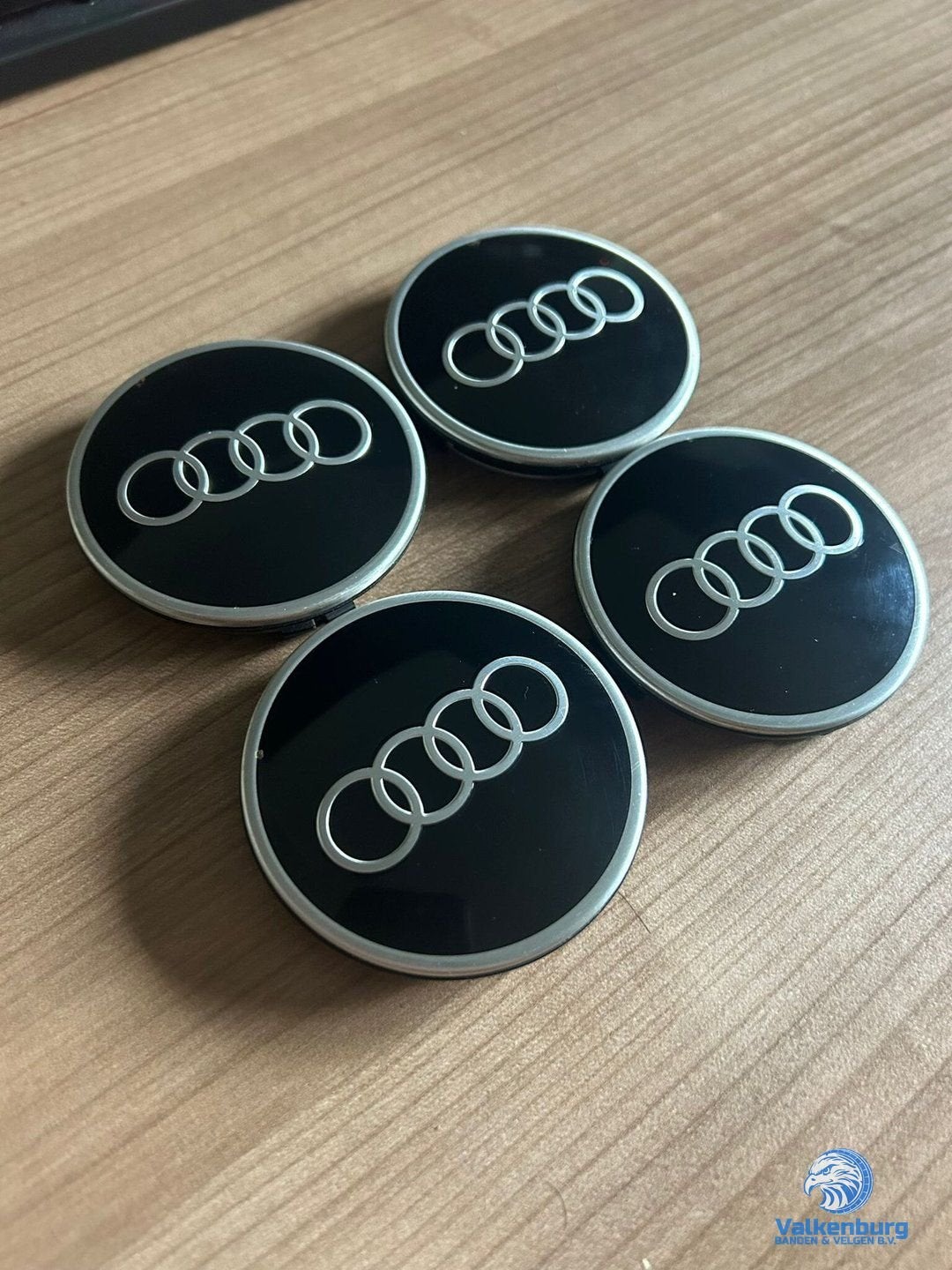 ORIGINELE Audi Sport naafkap naafdop set zwart, Auto diversen, Gebruikt, -, Verzenden, -