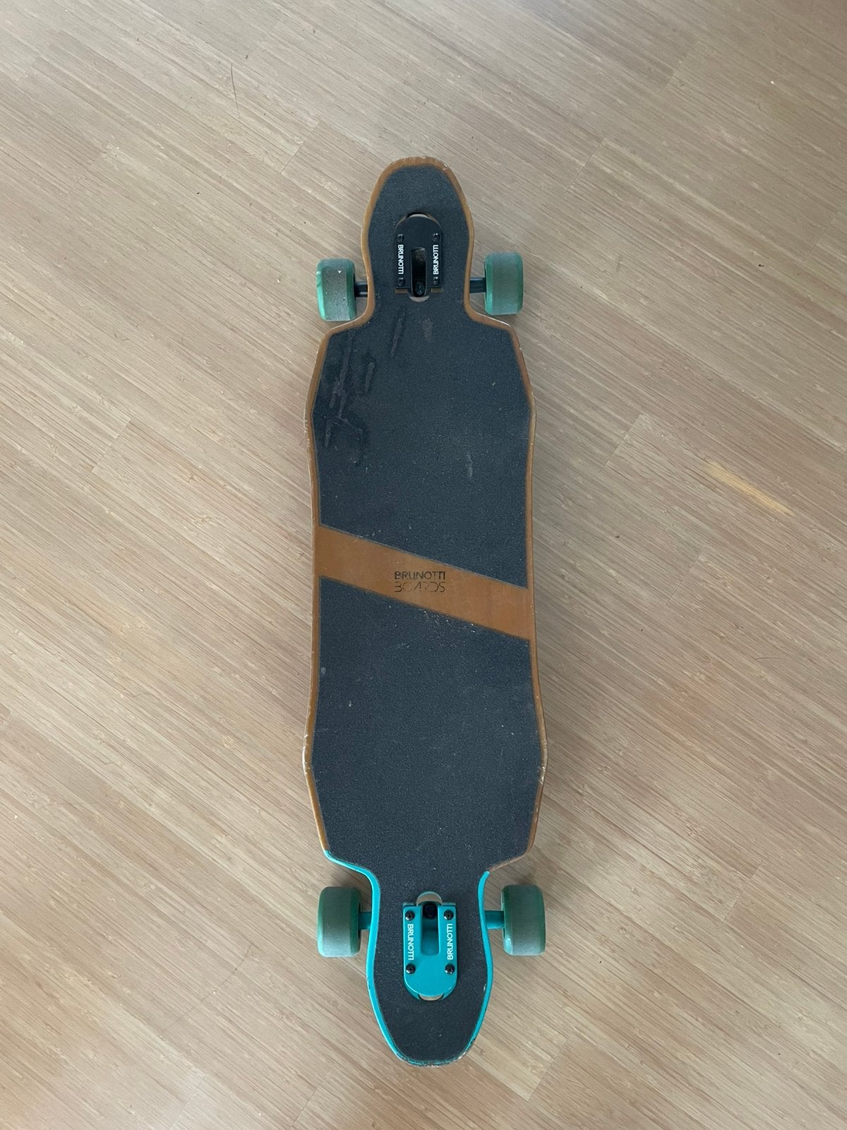 Longboard Brunotti Bamboostick Blue, Ophalen, Gebruikt, Skateboard, Longboard