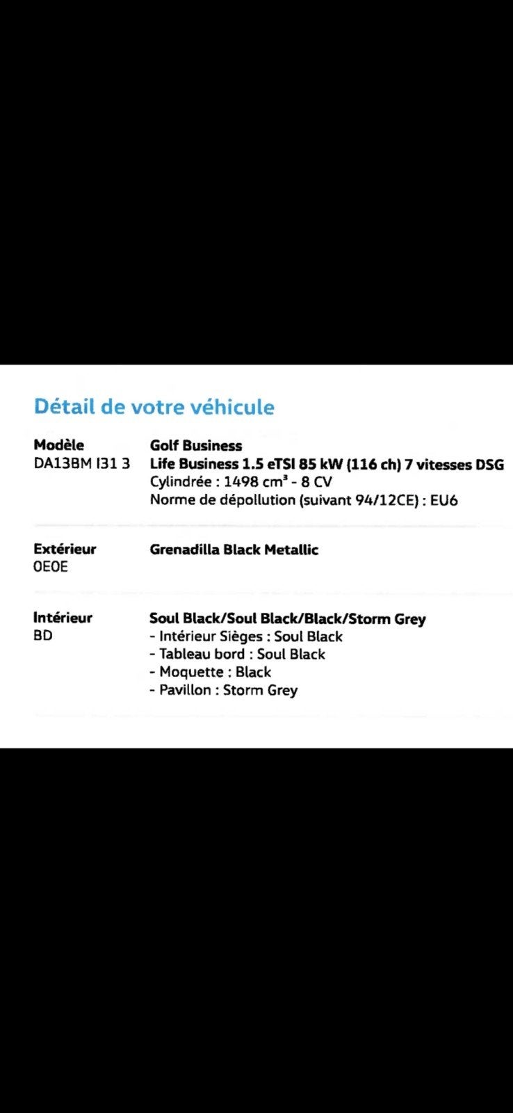 A vendre vw golf 8 2025, Achat, Alcantara, 5 portes, 5 places