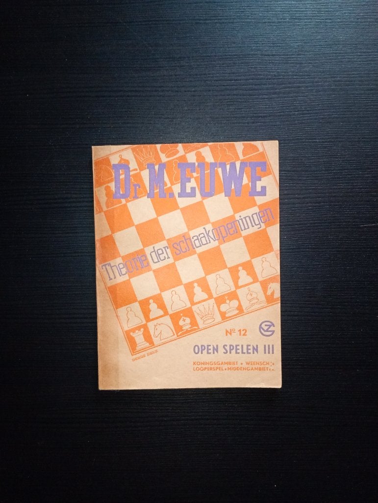Theorie der schaak openingen 12 oranje, Hobby & Loisirs créatifs, Sport cérébral & Puzzles, Enlèvement ou Envoi, Moins de 500 pièces
