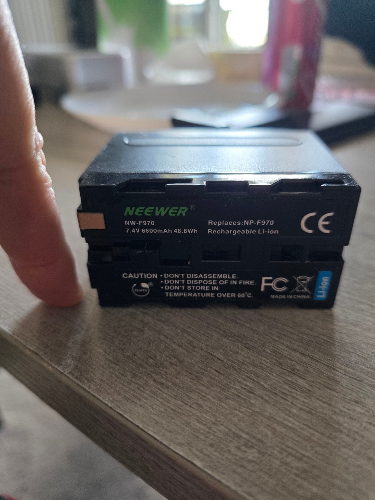 Batterie Neewer NP-F970 6600mAh 7.4V Li-Ion Sony F970 Caméra, Enlèvement ou Envoi, Batterie, Sony
