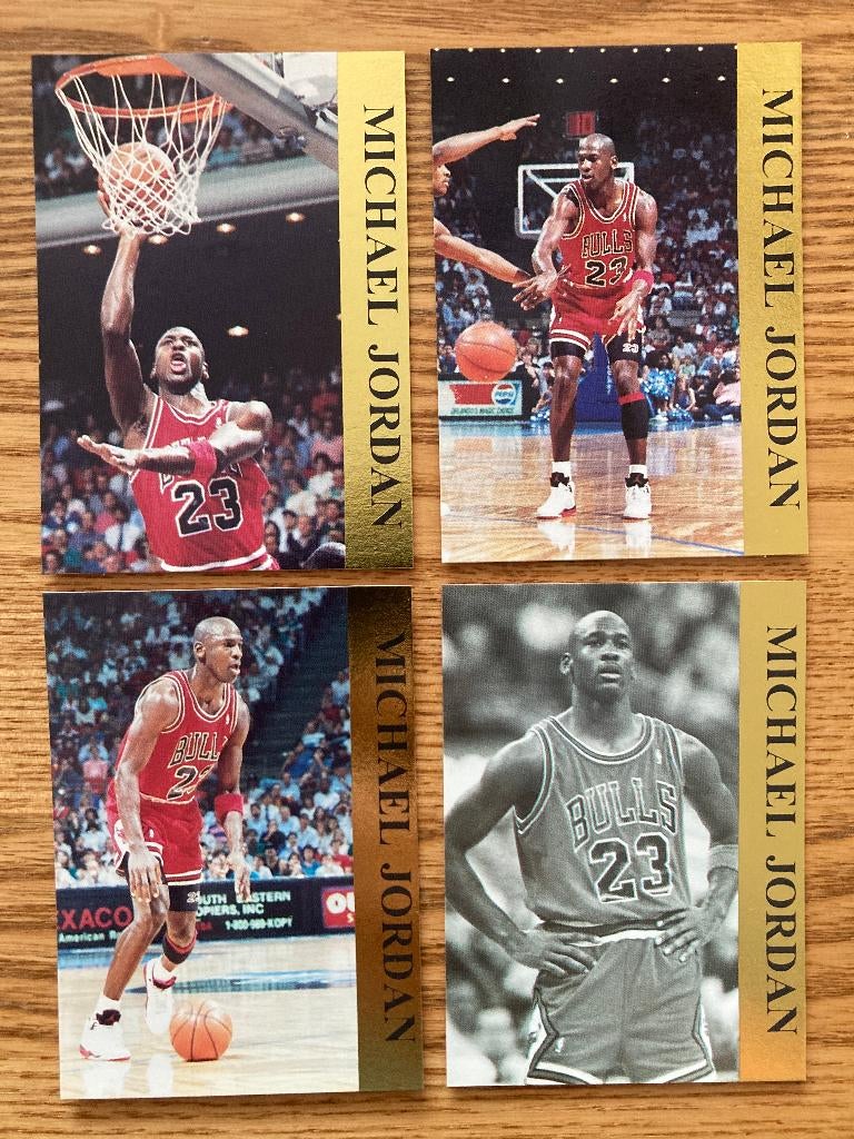 1992 Michael Jordan Promo Card Set - Gold, Verzamelen, Ophalen of Verzenden, Gebruikt, Poster, Plaatje of Sticker