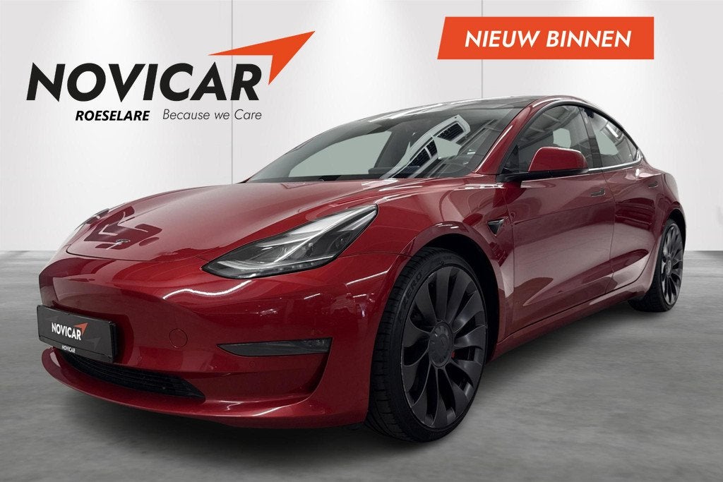 Tesla Model 3 Performance Dual Motor AWD, Auto's, Tesla, Te koop, Model 3, 4x4, Airbags, Alarm, Bluetooth, Centrale vergrendeling