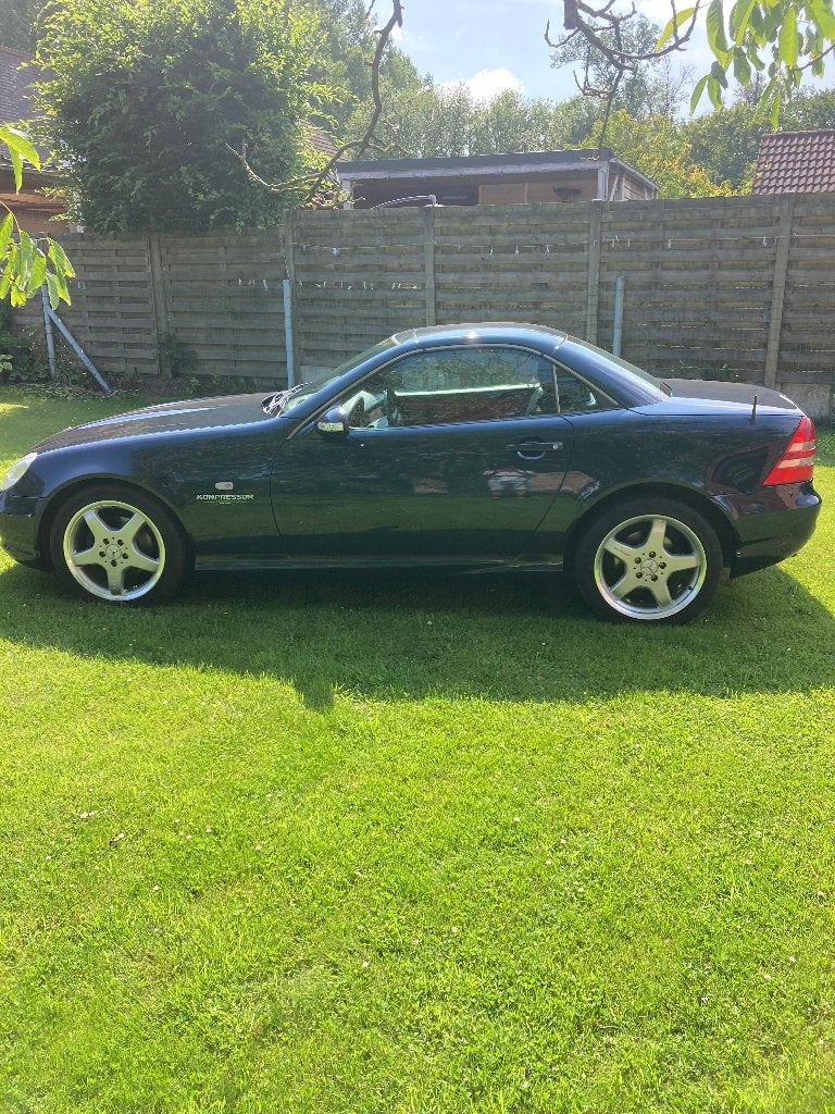 Mercedes Slk 230 AMG, Auto's, Automaat, Achterwielaandrijving, Cabriolet, Blauw