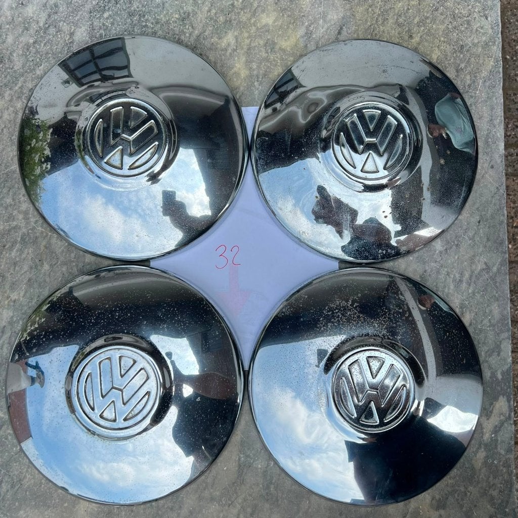 Kit couvre-roues VW 4x 130 KG Beetle T14 68 - chromé, Enlèvement ou Envoi, Utilisé