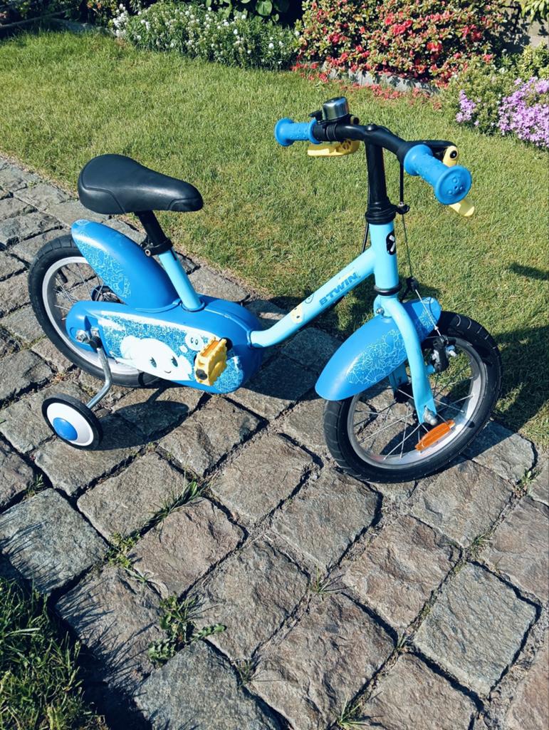 B'twin kinderfietsje 14 inch ocean 500, Ophalen, Zijwieltjes