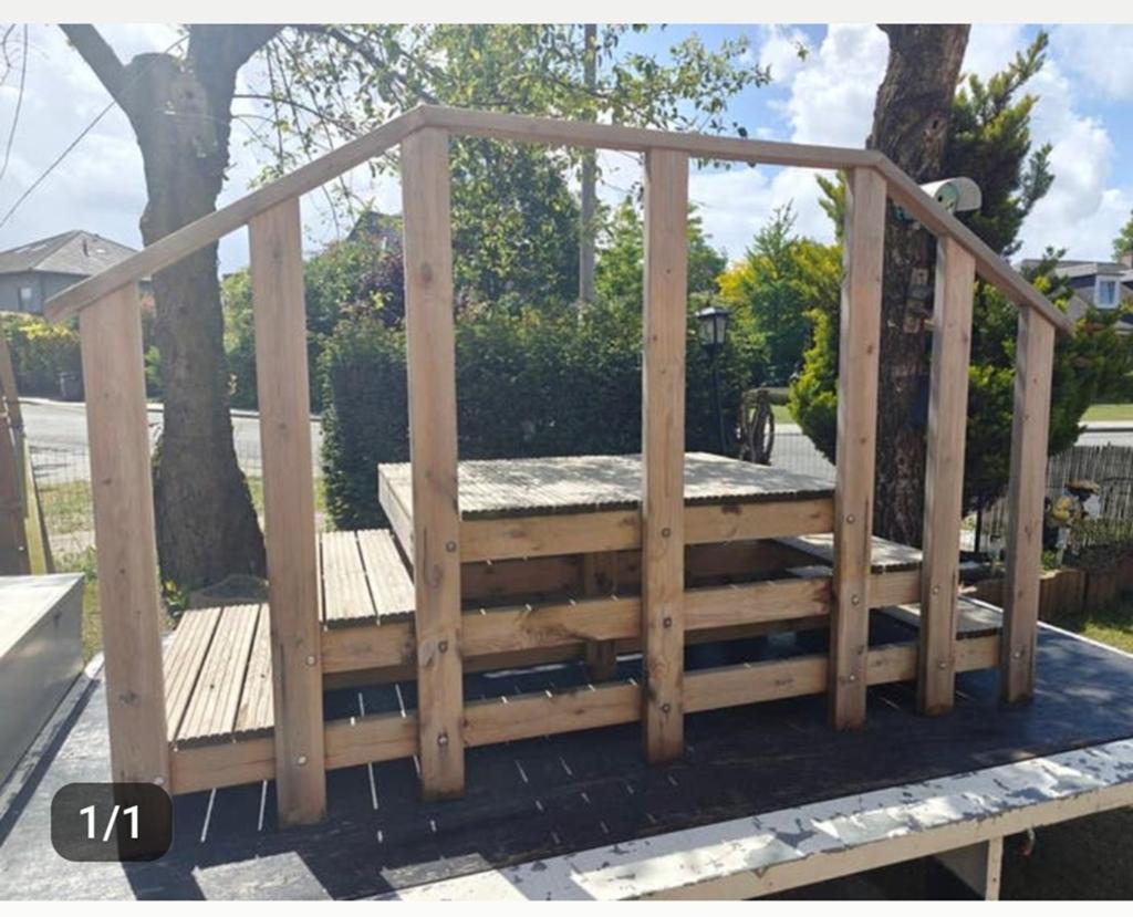 Houten Trap voor caravan, Enlèvement ou Envoi