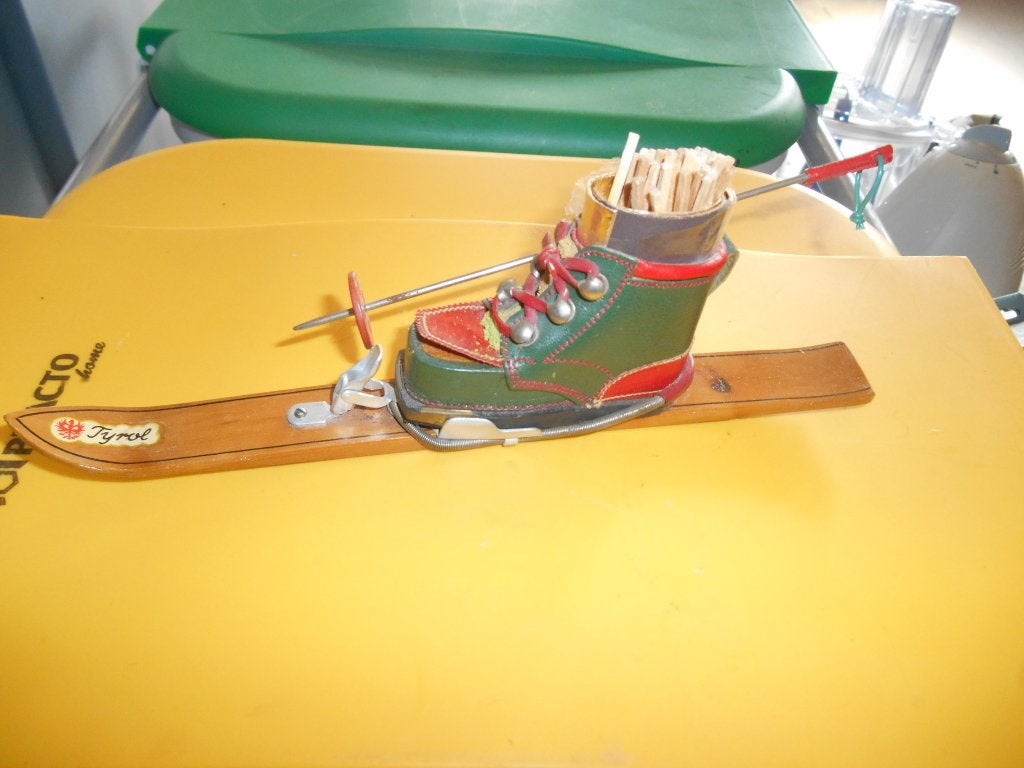 ski bottes porte alumette, Antiquités & Art, Curiosités & Brocante, Enlèvement