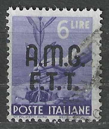 Italie-Trieste 1947/1948 - Yvert 8 - Olijfboom planteni (ST), Verzenden, Gestempeld
