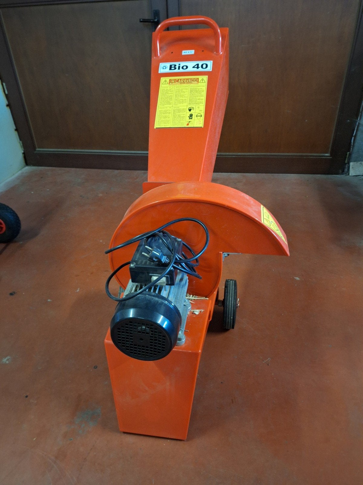Elektrische hakselaar te koop . merk Caravaggi BIO 40, Ophalen, Gebruikt, Met opvangzak, Caravaggi