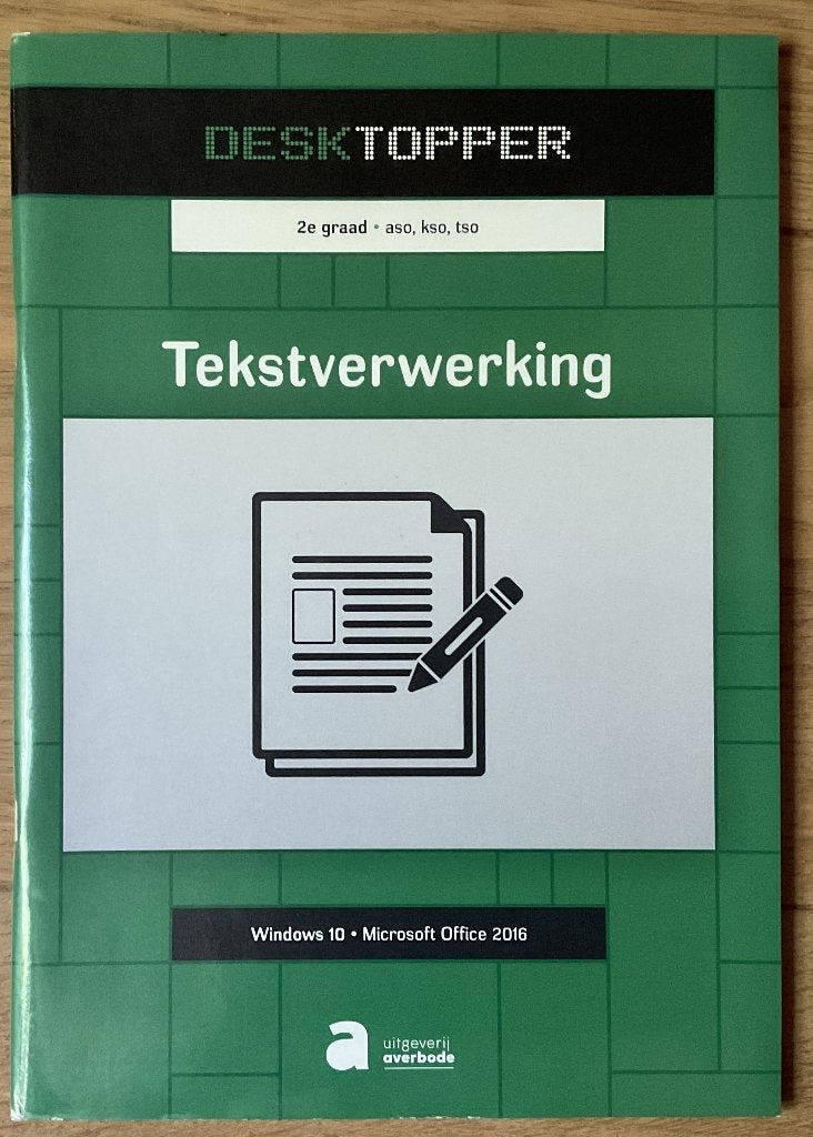 DESKTOPPER - Tekstverwerking, 2e graad, Boeken, Ophalen of Verzenden, Zo goed als nieuw