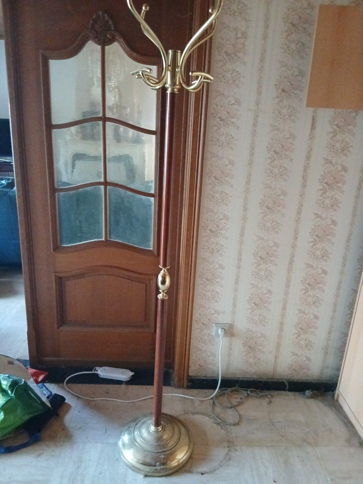 Prachtige Vintage Messing Kapstok – Hollywood Regency (185 c, Huis en Inrichting, Ophalen, Staande kapstok