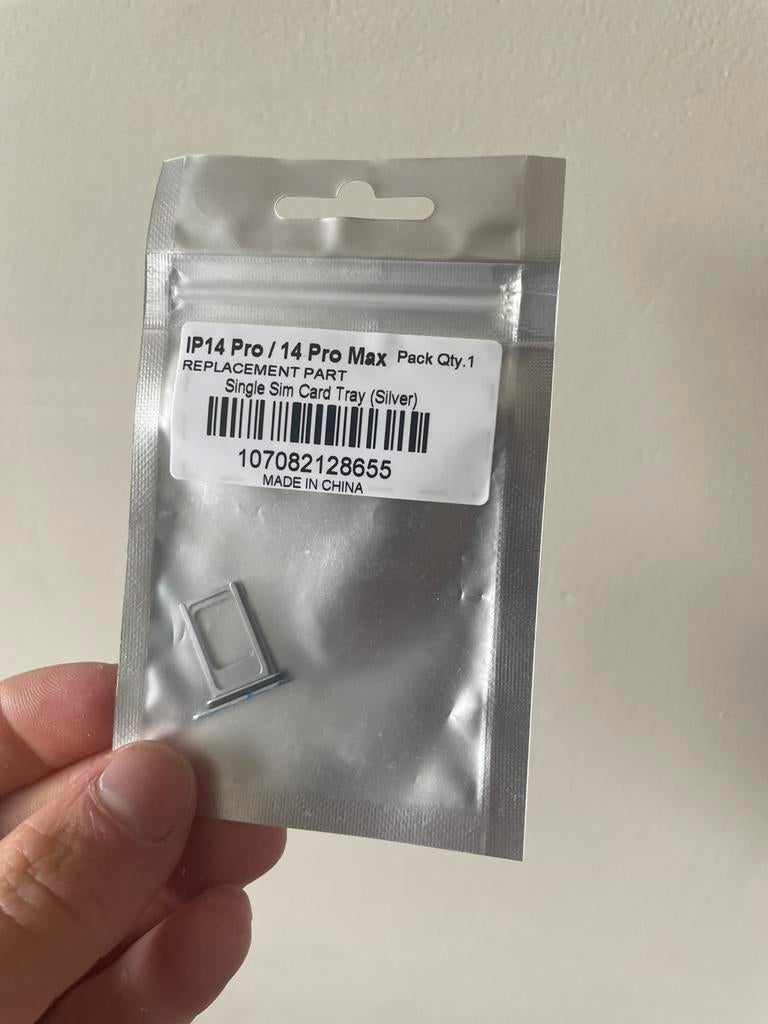 SIM tray iPhone 14 Pro Max wit, Telecommunicatie, IPhone, Overige typen, Nieuw, Ophalen of Verzenden