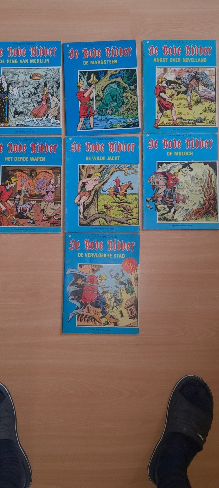 Lot van 7 strips De Rode Ridder, Boeken, Stripverhalen, Meerdere stripboeken, Ophalen, Gelezen, Willy vandersteen