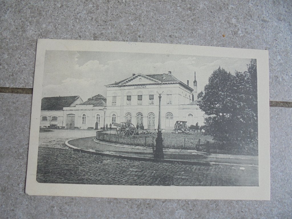 Beschreven Oude Postkaart Lokeren station, Verzamelen, Verzenden