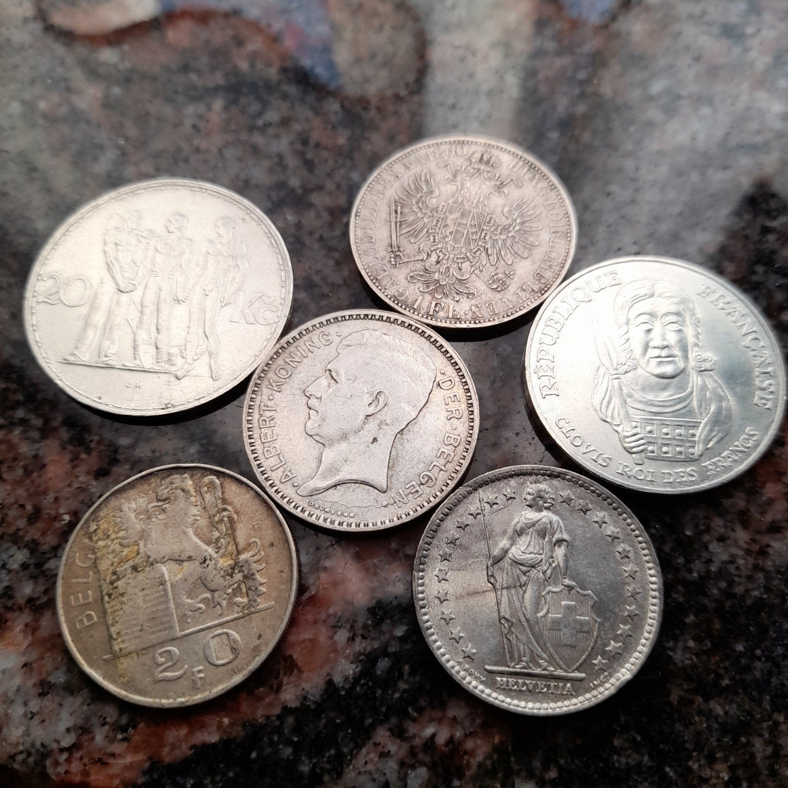 Lotje Europees zilver, Envoi, Argent, Argent