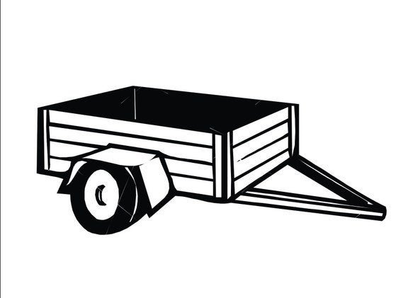 Ongeremde keuringsvrije aanhangwagen, Ophalen, Gebruikt