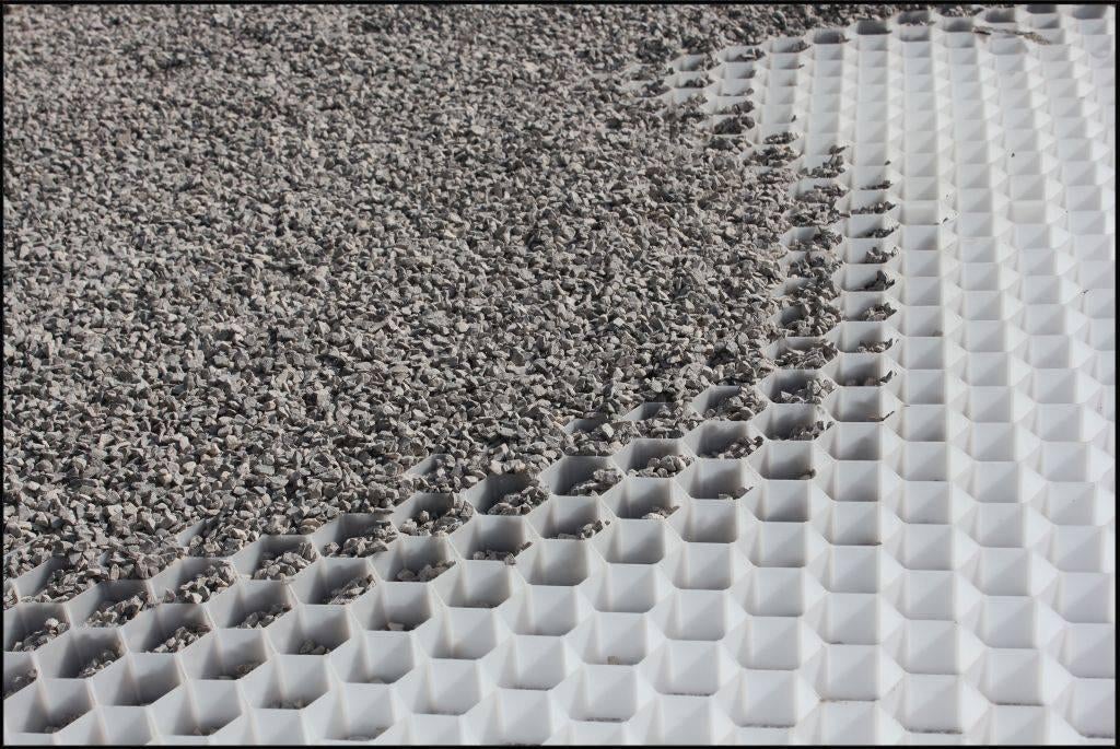 grindmatten wit, Tuin en Terras, Ophalen, Zo goed als nieuw, Wit