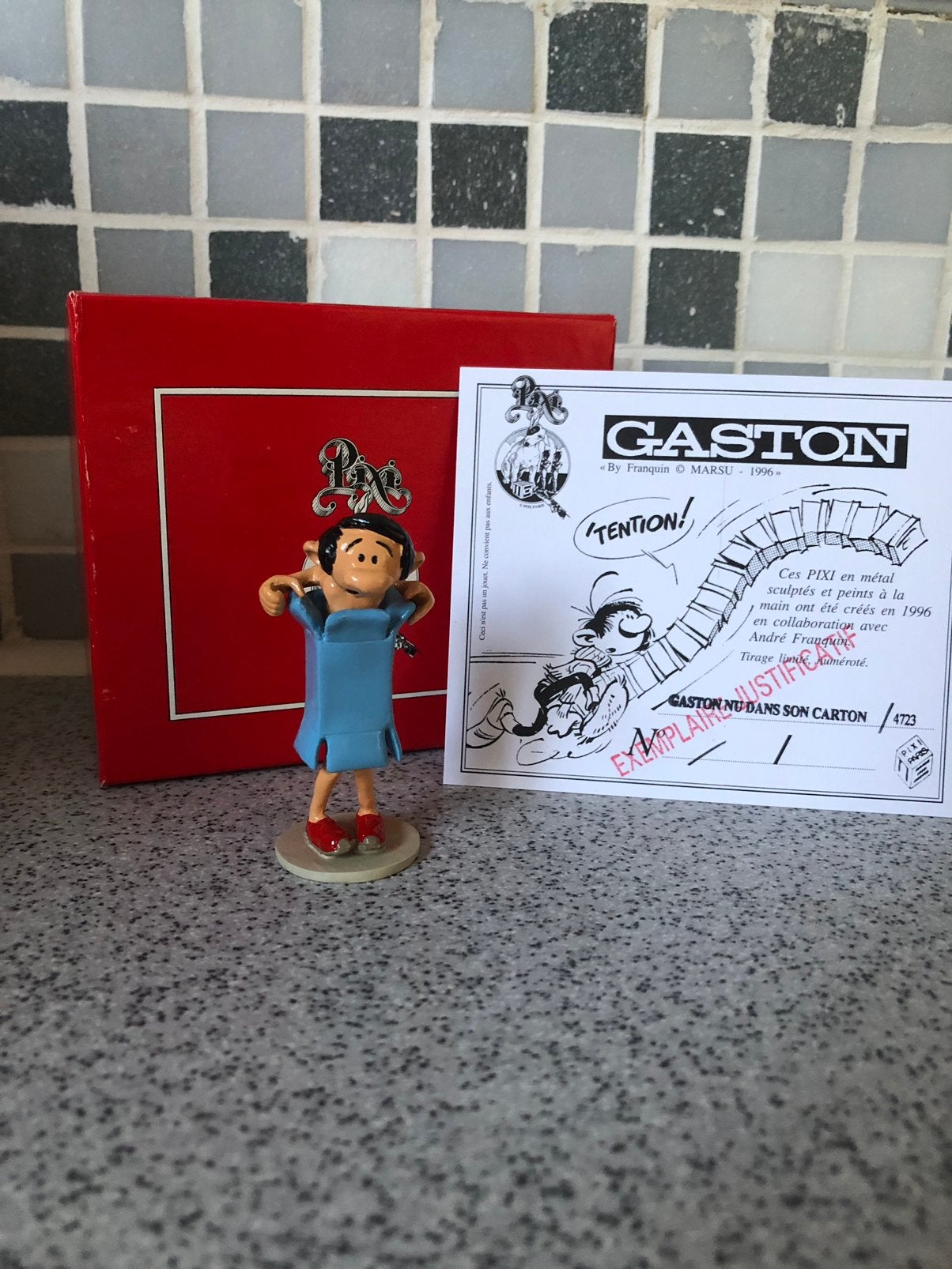 Gaston naakt in zijn doos - pixi, Ophalen of Verzenden, Zo goed als nieuw