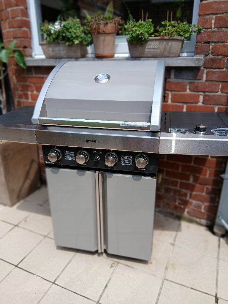 Gasbarbecue Grandhall Maxim 423, Tuin en Terras, Ophalen, Gebruikt, Grandhall