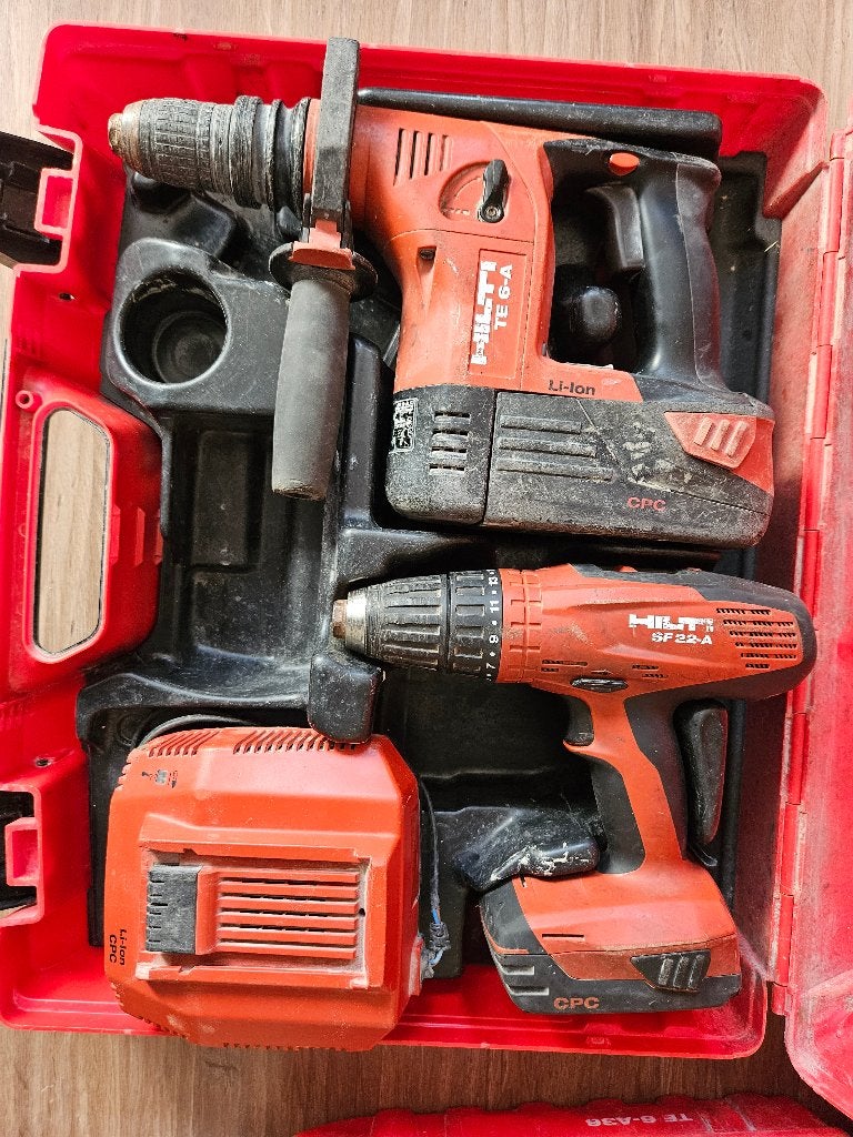 Ensemble d'outils Hilti, marteau combiné 22 V + 36 V, Bricolage & Construction, Enlèvement, Utilisé, Perceuse sans fil, Hilti
