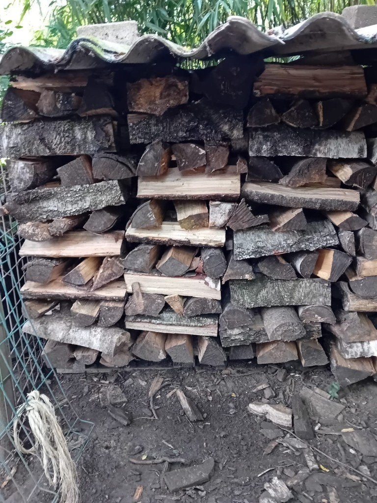5 kuub droog brandhout berk, 3 tot 6 m³, Ophalen, Berkenhout, Blokken