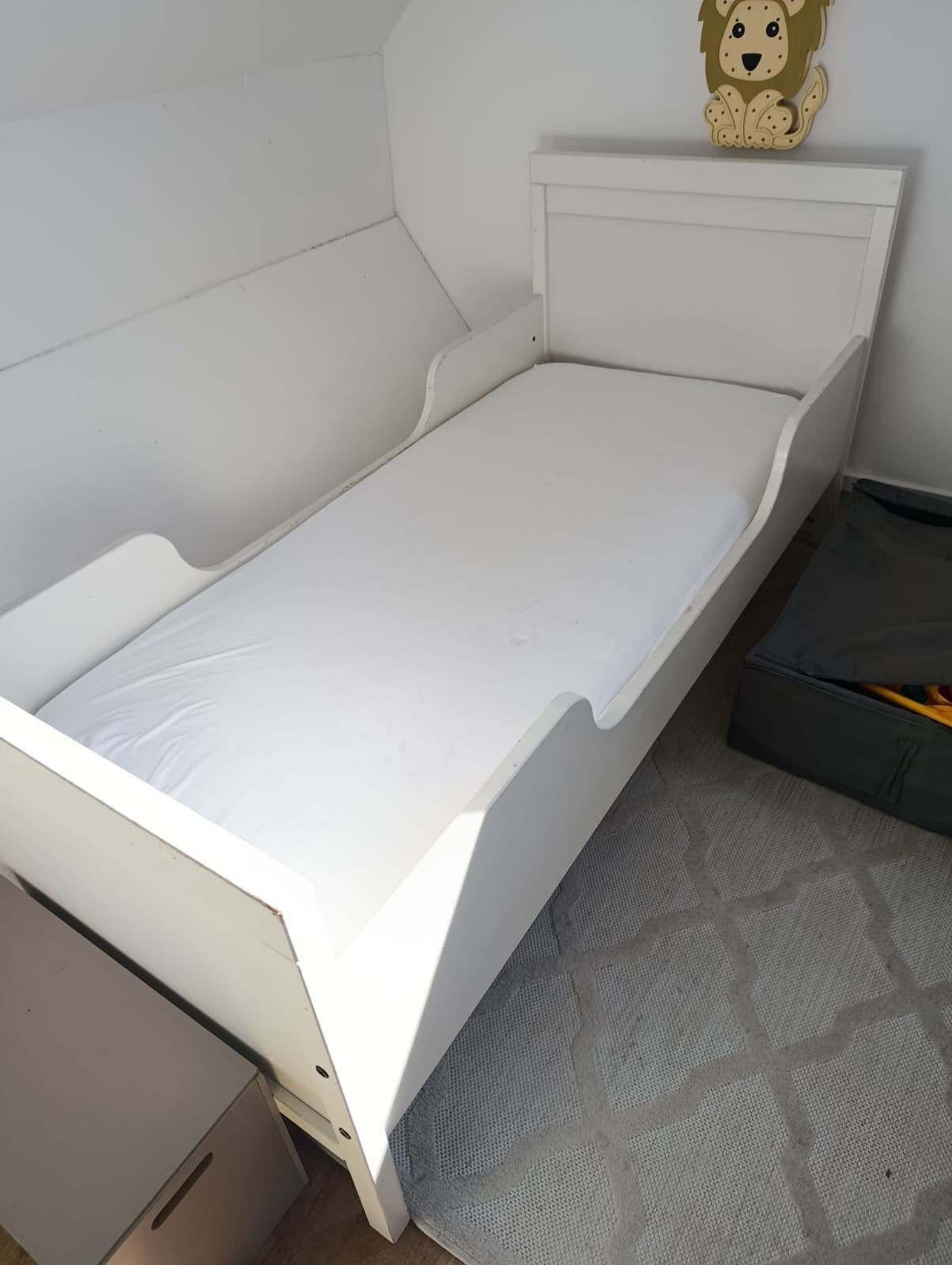 Wit Kinderbed 70x160 cm, Ophalen, Wit, 160 cm