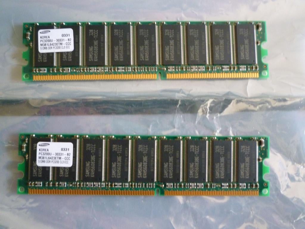 DDR400 ECC-geheugensticks, Ophalen of Verzenden, Zo goed als nieuw, Desktop