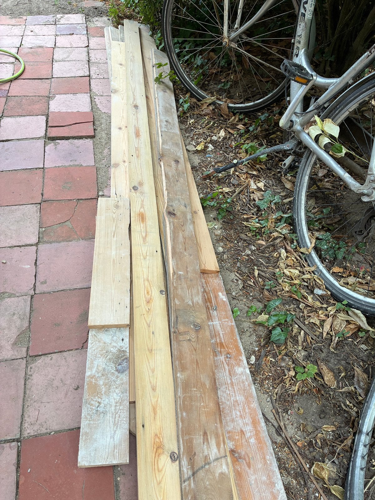Gratis geschaafde oude plankenvloer, Doe-het-zelf en Bouw, Hout en Planken, Ophalen