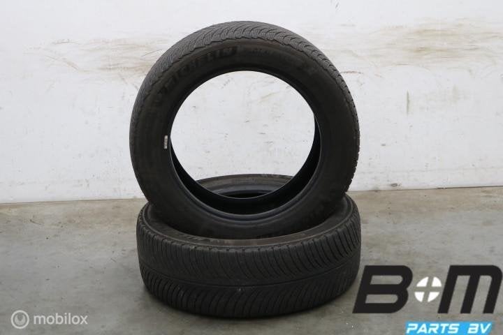 2 x 2355518 104H Michelin Pilot Alpin 5 SUV 4.5mm 235 55 18, Auto-onderdelen, Banden en Velgen, 18 inch, Gebruikt, Winterbanden